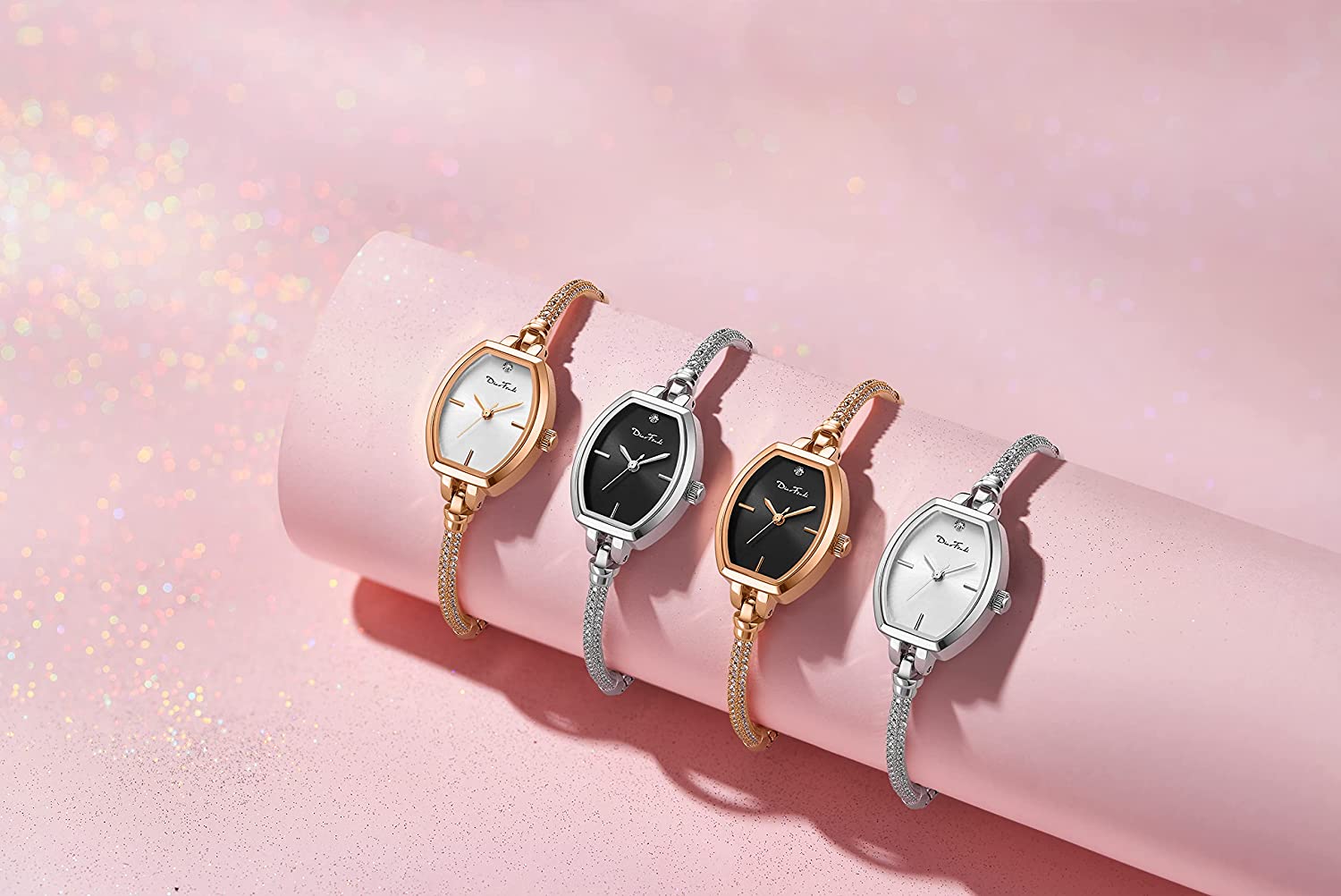 Petite Bracelet Watch for Women， Diamond Dress Analog Watch Waterproof - Image 6